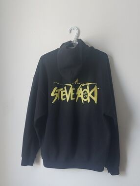 Steve Aoki Mustache Hoodie Size L xL Streetwear